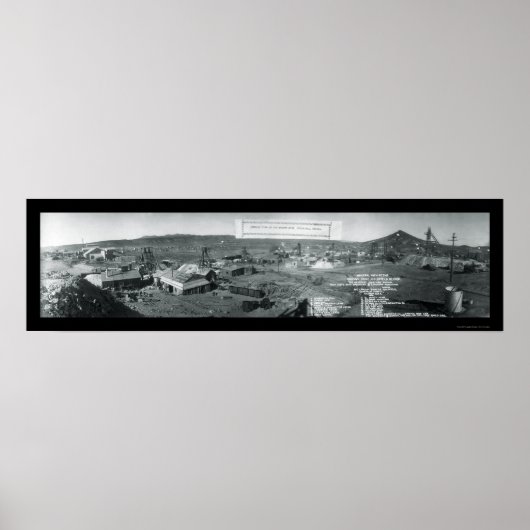 Mohawk Mine Goldfield Foto 1906 Poster (Vorne)