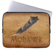 MOHAWK Native American Feather Laptop Sleeve (Vorderseite)