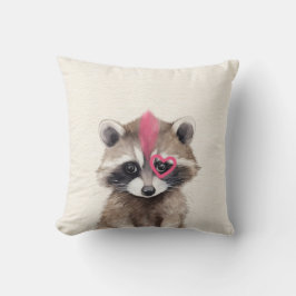 Mohawk Raccoon Woodland Kinderzimmer Kissen