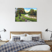 Mohawk Trail nähert sich dem Gipfel von Shelburne Leinwanddruck (Insitu (Schlafzimmer))