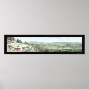 Mohawk Trail Turn MA Foto 1921 Poster