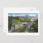 Mohawk Wanderweg Aussicht W. Eintritt nach Hoosac Postkarte (Vorne/Hinten)