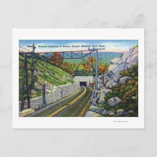 Mohawk Wanderweg Aussicht W. Eintritt nach Hoosac Postkarte (Vorderseite)