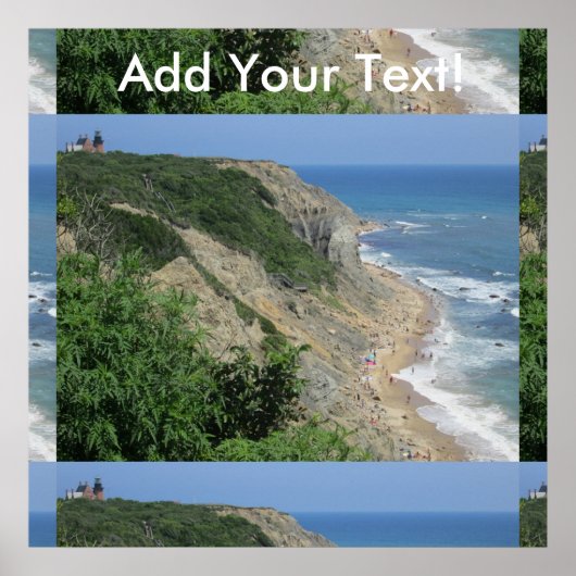 Mohegan Bluffs Block Island 1 Poster (Vorne)
