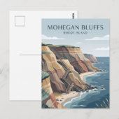 Mohegan Bluffs USA Postkarte (Vorne/Hinten)