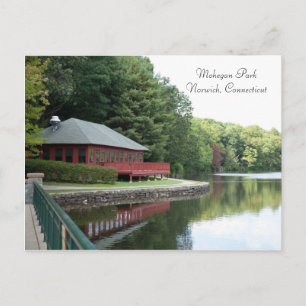Mohegan Park, Norwich, CT - Postcard Postkarte