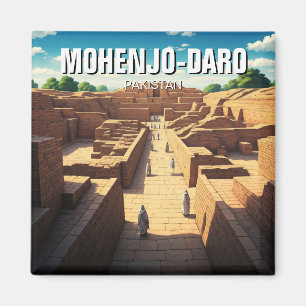 Mohenjo-Daro Pakistan Reisen Magnet