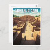 Mohenjo-Daro Pakistan Reisen Postkarte (Vorne/Hinten)