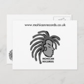 Mohican Platten Postkarten (Vorne/Hinten)
