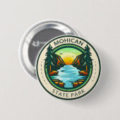 Mohican Staat Park Ohio Abzeichen Button (Vorne & Hinten)