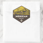 Mohican State Park Ohio Quadratischer Aufkleber (Tasche)