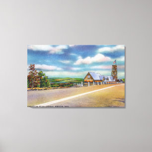 Mohican Trail Annäherung Point Lookout Szene Leinwanddruck