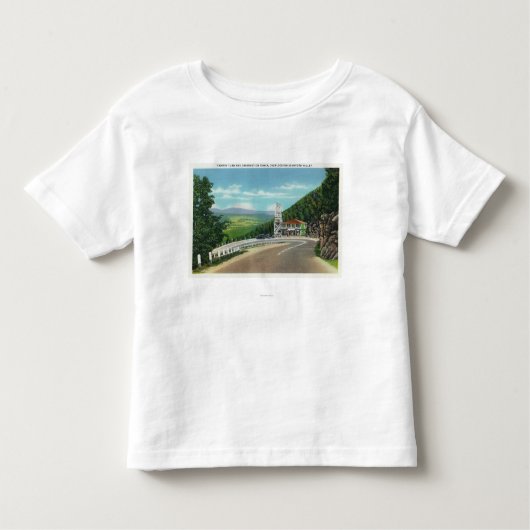 Mohikaner-Hinterhaarnadel-Drehung u. Aussichtsturm Kleinkind T-shirt (Vorderseite)