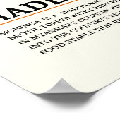 Mohinga Traditional Burmese Fish Noodle Soup Poster (Ecke)