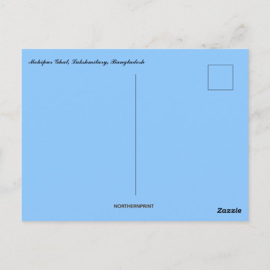 Mohipur Ghat Lakshmitary Bangladesh Postkarte (Rückseite)