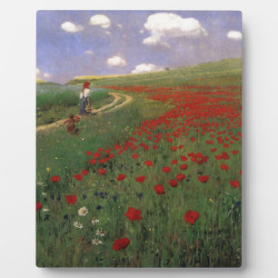 Mohn auf dem Feld SZINYEI MERSE, Pál rote Blume Fotoplatte