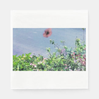 Mohn auf der Serviette