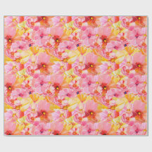 Mohn auf Mohn Geschenkpapier