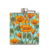 Mohn aus Kalifornien Flachmann (Rückseite)