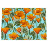 Mohn aus Kalifornien Große Geschenktüte (Vorderseite)