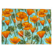 Mohn aus Kalifornien Große Geschenktüte (Rückseite)