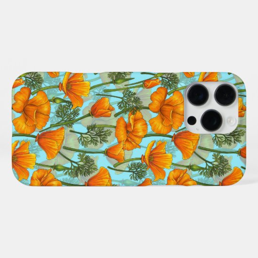 Mohn aus Kalifornien iPhone Hülle (Rückseite (Horizontal))