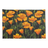 Mohn aus Kalifornien Kissenbezug (Rückseite-Rechts)