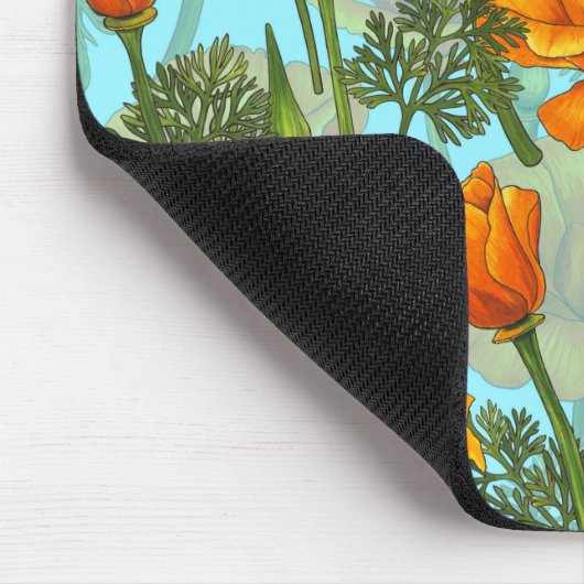 Mohn aus Kalifornien Mousepad (Ecke)