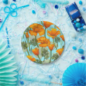 Mohn aus Kalifornien Pappteller (Party)