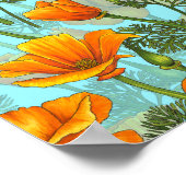 Mohn aus Kalifornien Poster (Ecke)