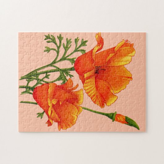 Mohn aus Kalifornien Puzzle (Horizontal)