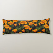 Mohn aus Kalifornien Seitenschläferkissen (Rückseite)