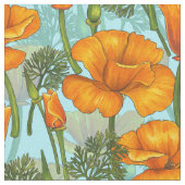 Mohn aus Kalifornien Stoff (Nahaufnahme)