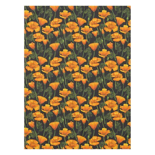 Mohn aus Kalifornien Tischdecke (Vorderseite)