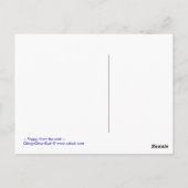 Mohn, aus Nebel - Postkarte (Rückseite)