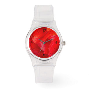 Mohn aus Single Armbanduhr