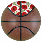 Mohn blüht fröhlich Sommer Blume Basketball (Rechts)
