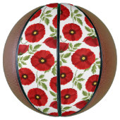 Mohn blüht fröhlich Sommer Blume Basketball (Vertikal)