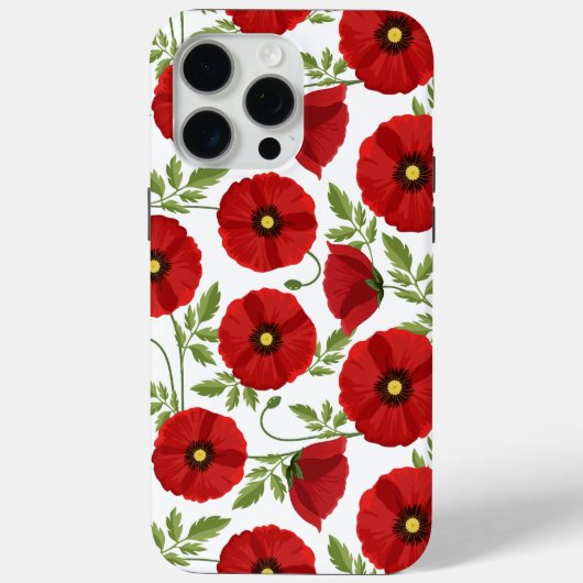 Mohn blüht fröhlich Sommer Blume Case-Mate iPhone Hülle (Rückseite)