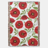 Mohn blüht fröhlich Sommer Blume Decke (Vorderseite Vertikal)