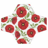 Mohn blüht fröhlich Sommer Blume Fußball (Flach)