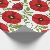 Mohn blüht fröhlich Sommer Blume Geschenkpapier (Ecke)