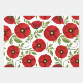 Mohn blüht fröhlich Sommer Blume Geschenkpapier Set (Vorderseite 2)
