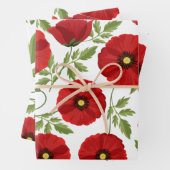 Mohn blüht fröhlich Sommer Blume Geschenkpapier Set (Beispiel)
