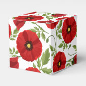Mohn blüht fröhlich Sommer Blume Geschenkschachtel (Vorderseite)