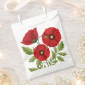 Mohn blüht fröhlich Sommer Blume Geschenktütchen (Ausgeschnitten)