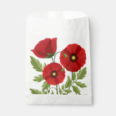 Mohn blüht fröhlich Sommer Blume Geschenktütchen (Vorderseite)