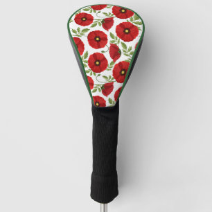 Mohn blüht fröhlich Sommer Blume Golf Headcover