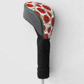 Mohn blüht fröhlich Sommer Blume Golf Headcover (angewinkelt)
