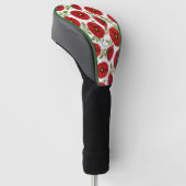 Mohn blüht fröhlich Sommer Blume Golf Headcover (angewinkelt)
